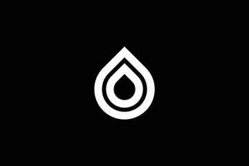 Outstanding Professional Trendy Awesome Artistic Water Drop Icon Logo Design Template
