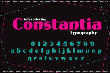 Elegant alphabet letters font and number. Classic Copper Lettering Minimal Fashion Designs.