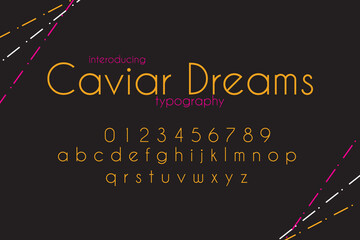 Elegant alphabet letters font and number. Classic Copper Lettering Minimal Fashion Designs.