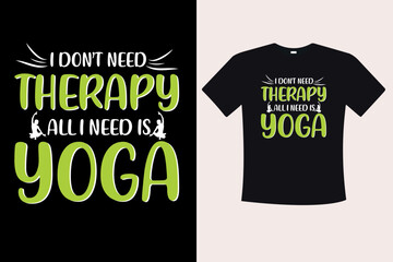 Naklejka premium Yoga t-shirt design