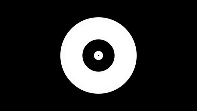 black screen transition footage round square element