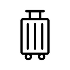Suitcase Icon. Luggage, Baggage. Travel baggage. Vector.
