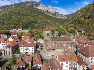 town of Isaba, Roncal Valley, Navarra, Pyrenean mountain range, Spain