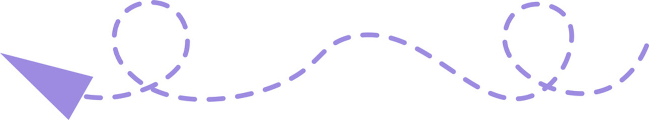 Dashed line arrow