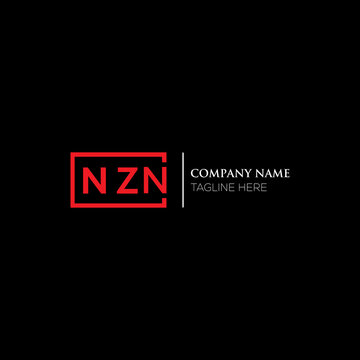 NZN letter logo design on black background. NZN creative initials letter logo concept. NZN letter design. NZN letter design on white background. NZN logo vector.
