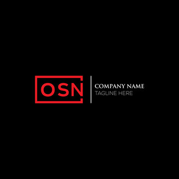 OSN letter logo design on black background. OSN creative initials letter logo concept. OSN letter design. OSN letter design on white background. OSN logo vector.
