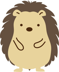 illustration of a hedgehog isolated on a white background