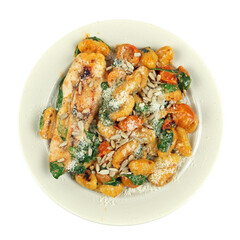 Hähnchenbrust und Gnocchi
