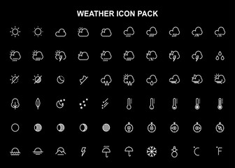 WEATHER VECTOR ICON PACK