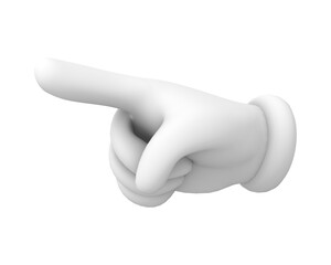 Pointing Hand sign ,3D illustration
Hand gesture sign icon 