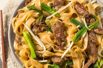 Homemade Beef Chow Fun Asian Noodles