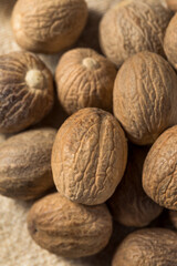 Homemade Organic Raw Whole Nutmeg