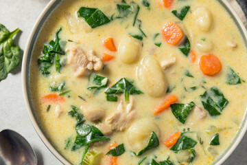 Homemade Creamy Chicken Gnocchi Soup