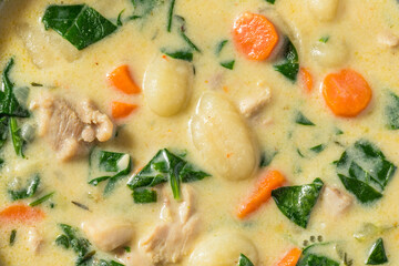 Homemade Creamy Chicken Gnocchi Soup