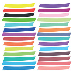 School colorful bookmarkes highlight vectors