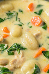 Homemade Creamy Chicken Gnocchi Soup