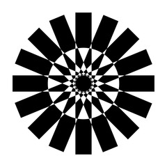 Square star geometric mandala