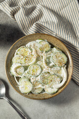 Homemade Sour Cream Cucumbers