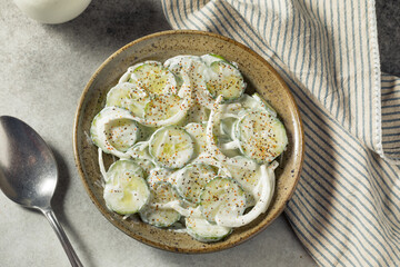 Homemade Sour Cream Cucumbers