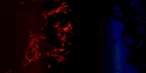 fire in the dark, blue red and black coloured mixed combination abstract background, multi-coloured old grunge wall, concrete wall coloured reflection background, slide use for background,