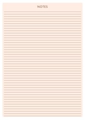 Obraz premium Minimalist Notes templates