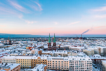 Fototapeta na wymiar panorama of Helsinki