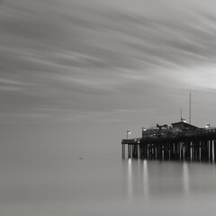 Obraz premium Pier with clouds