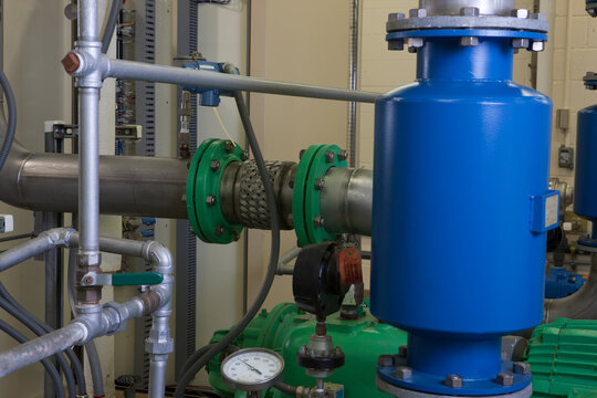 Equipment for treating water and wastewater in a water treatment plant