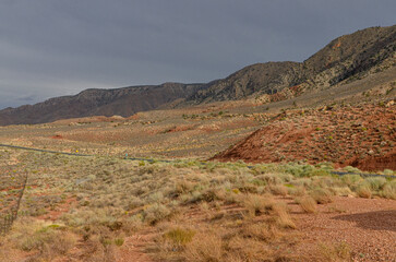 Fototapeta na wymiar Gray Mountain near Desert View drive and Little Colorado river in Cococino county, Arizona