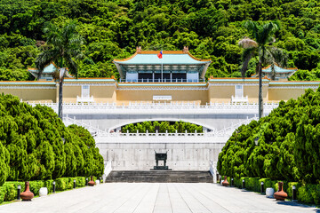 Building view of the Taiwan National Palace Museum in Taipei, Taiwan. This is a Magnificent...