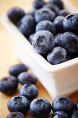 Blueberries, blueberries on a plate