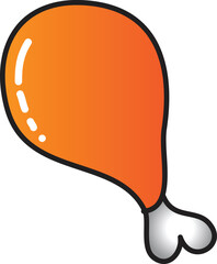 Fried chicken png cartoon