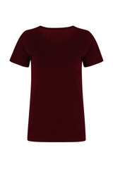 Realistic ghost mannequin photography unisex t shirt front and back mockup isolated on white background