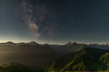 Obraz na płótnie Canvas Milky Way in the mountains
