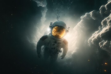 Fototapeta premium astronaut in the space