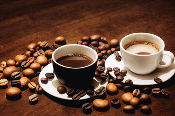Coffee is a drink prepared from roasted coffee beans