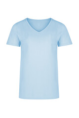 Realistic ghost mannequin photography unisex t shirt front and back mockup isolated on white background