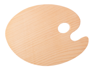 Wooden art palette
