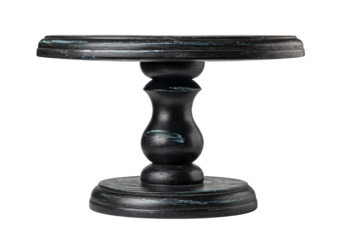 Empty wooden stand for cake