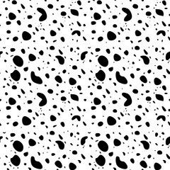 Irregular black dots pattern