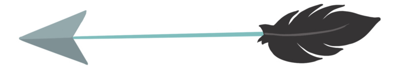 big arrow illustration. Indication and orientation. isolated