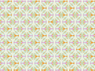 Colourful Creative Symmetrical Vector Pattern Repeat Background