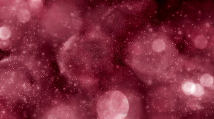 Abstract Bokeh blurred background. Color of the year 18-1750 Viva Magenta color