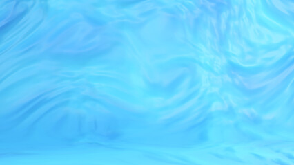 3D abstract blue background. Blue wavy backdrop.