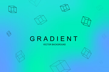 Gradient vector background shapes