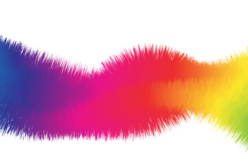 Rainbow wave fur background. Vector illustration.	