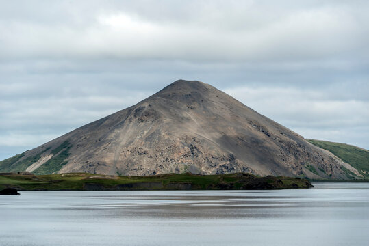 The Lake Myvatn area, one of the most geologically active regions in Iceland; Lake Myvatn, North Iceland, Iceland