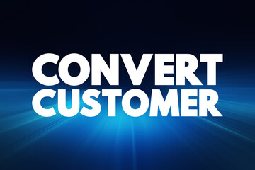 Convert Customer text quote, concept background