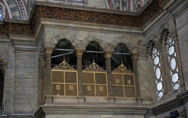 Nuruosmaniye Mosque, located in Istanbul, Turkey, was built in 1755.