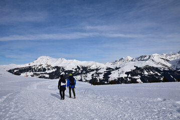 Randonn&eacute;e dans la neige